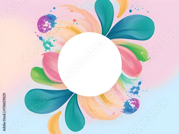 Fototapeta Holi template