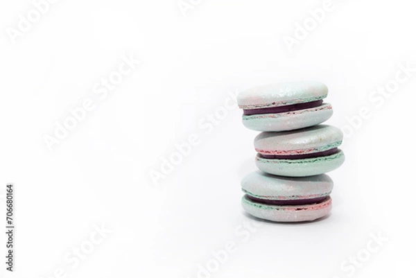 Obraz macaroon on a white background