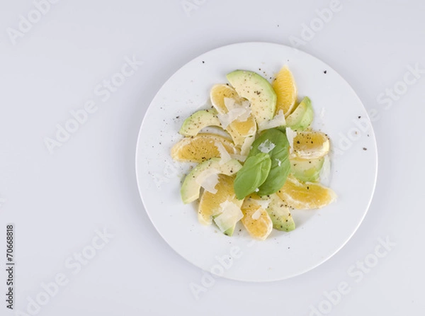 Obraz avocado orangen salat 4