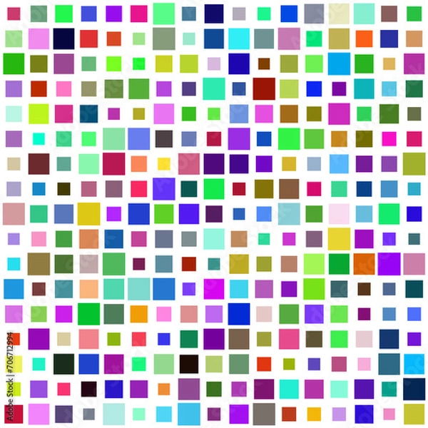 Fototapeta seamless pattern with coloured squares