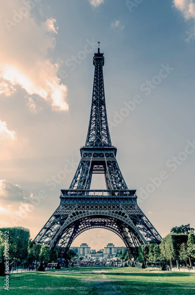 Fototapeta Eiffel tower vintage effect