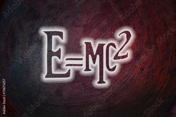 Fototapeta Albert Einsteins Physical Formula Concept