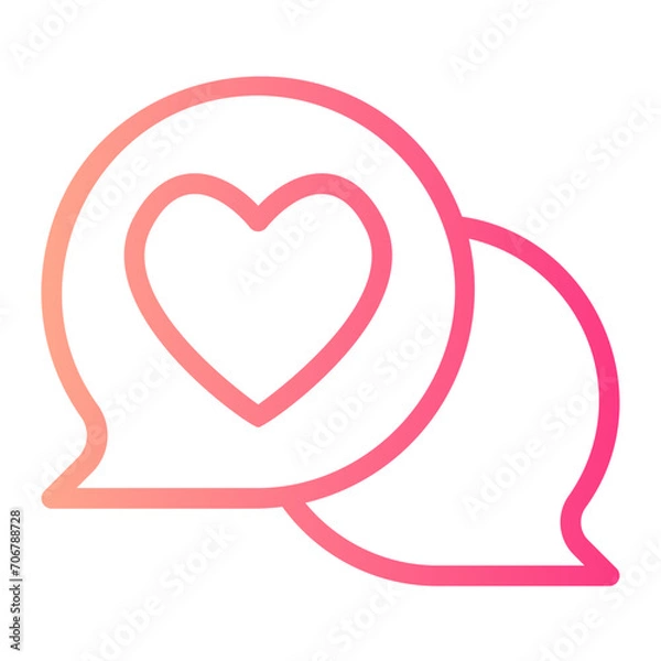 Obraz communication gradient icon