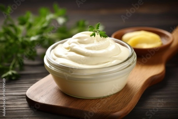 Obraz Yummy mayonnaise on the table