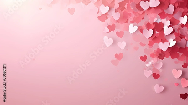 Obraz Vibrant Valentine's Day background, love background