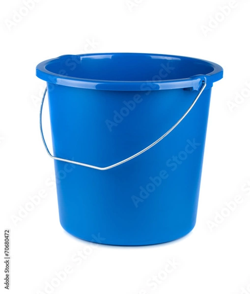 Obraz Puste niebieskie wiadro