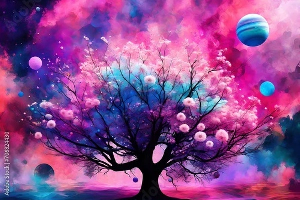 Obraz background with tree