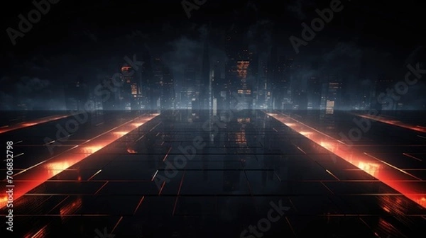 Obraz Cutting-edge darkness in design