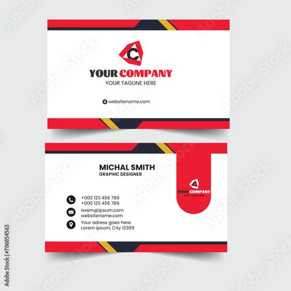 Obraz Vector Modern Creative and Clean colorful Business Card Template