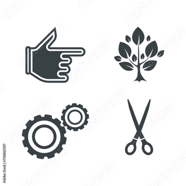 Fototapeta Icon Design - Free Vector Icon set