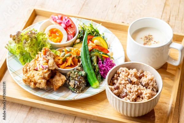 Obraz 健康な食事　ワンプレートランチ