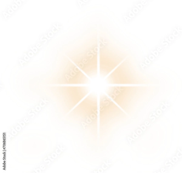 Obraz golden star burst