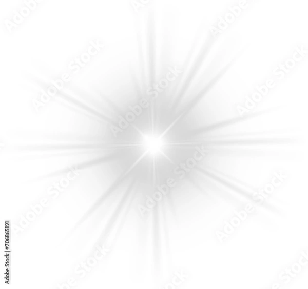 Obraz abstract white light effect