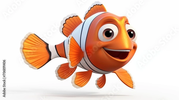 Obraz nemo fish isolated on white background