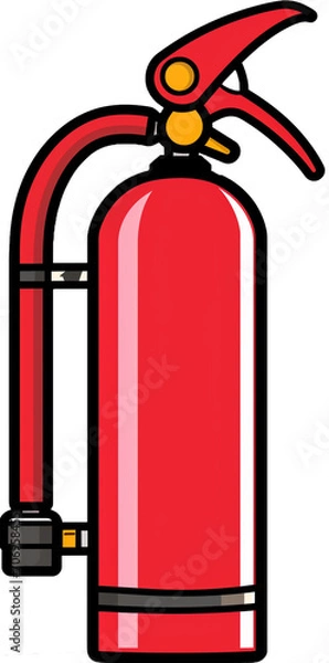 Obraz An Illustration of a Fire Extinguisher