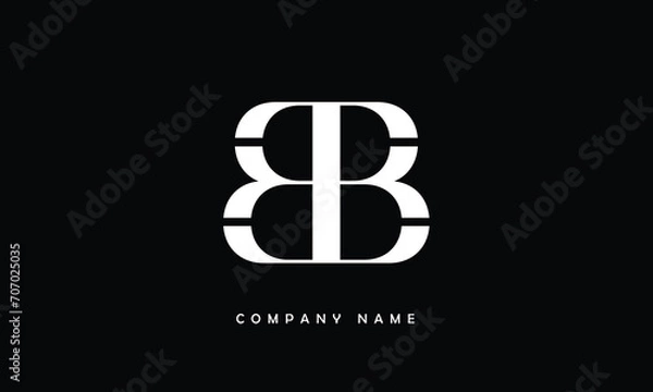 Fototapeta BB, BB Abstract Letters Logo Monogram