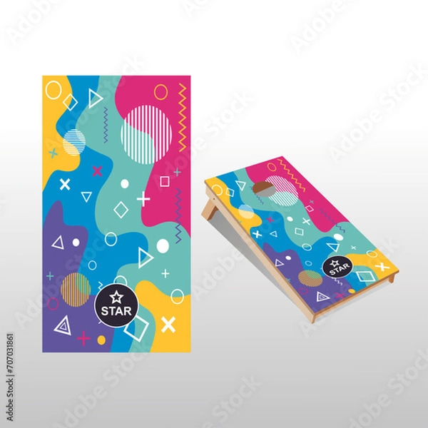 Fototapeta cornhole board