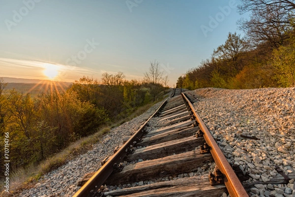 Fototapeta Verbogene Gleise