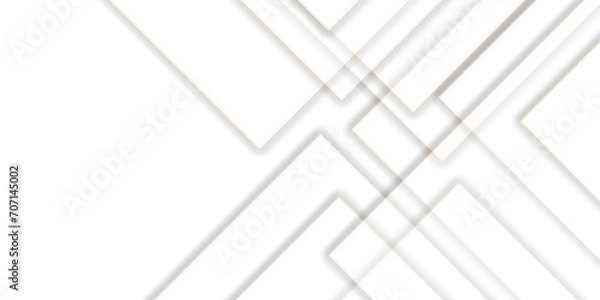 Fototapeta abstract white square shape geometric line background. vector illustration, White Business Style Background white paper texture and business ,card, flyer, wallpaper design vector template.