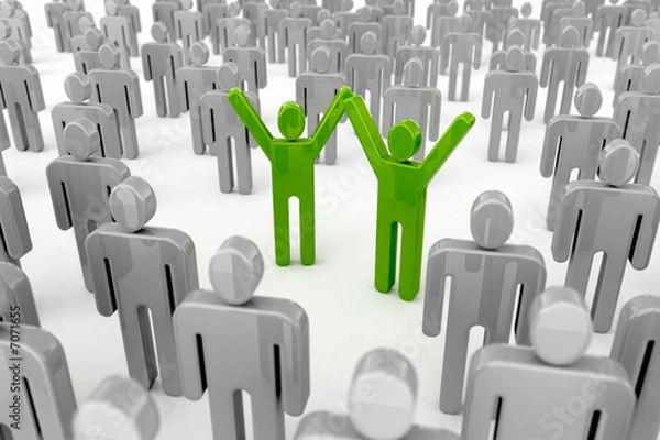 Obraz Winning green team