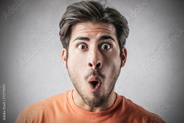 Fototapeta Surprised man