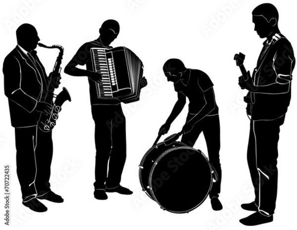Fototapeta musicians