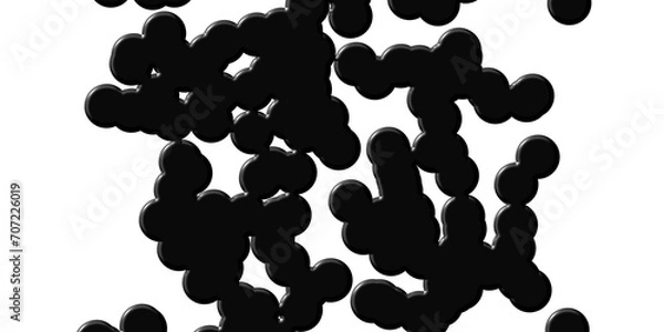 Obraz black and white splashes