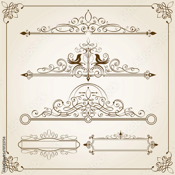 Obraz Calligraphic Frames II