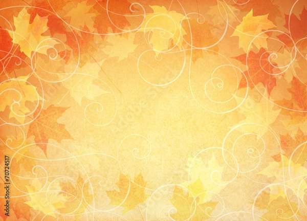 Obraz Falling leaf background