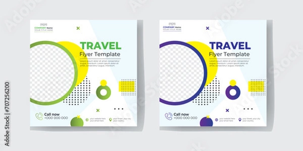 Obraz Travel Flyer Template