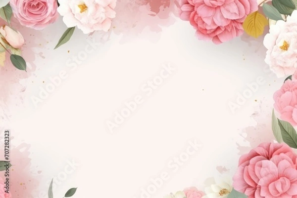 Fototapeta Mother's day background with copy space. Illustration for poster, brochures, booklets, promotional materials, website