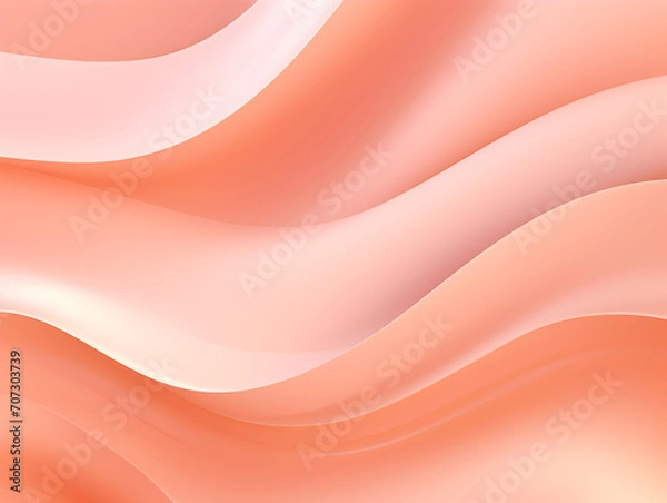 Fototapeta Abstract textured wave background in pastel color peach furzz