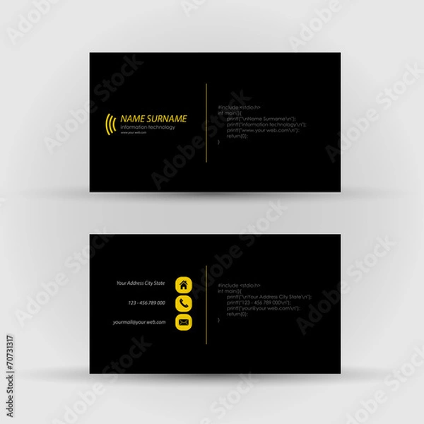 Obraz business card