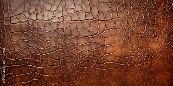 Fototapeta brown leather texture, AI Generative.