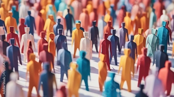 Obraz Diversity and equity. Diversity, equity, belonging and inclusion concept