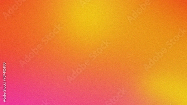 Fototapeta Red yellow orange grainy gradient vertical background glowing lights noise texture backdrop stock illustration. Gradation wave background with noise effect. Background aesthetic. Wavy grainy color