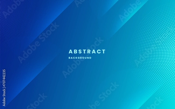 Obraz Minimal abstract blue modern elegant design background. dynamic shapes composition. Illustration vector 10 eps.