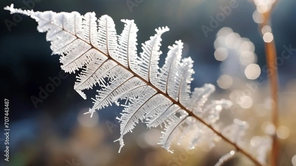 Obraz Frost-Kissed Rowan: Winter's Embrace