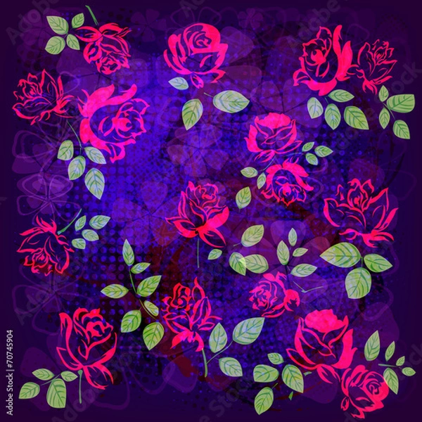 Fototapeta Flowers Roses.Vector