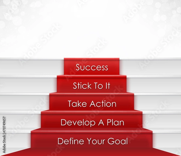 Obraz Kroki do sukcesu
