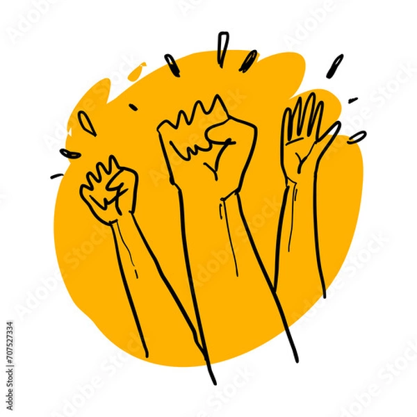 Obraz Hand freedom doodle