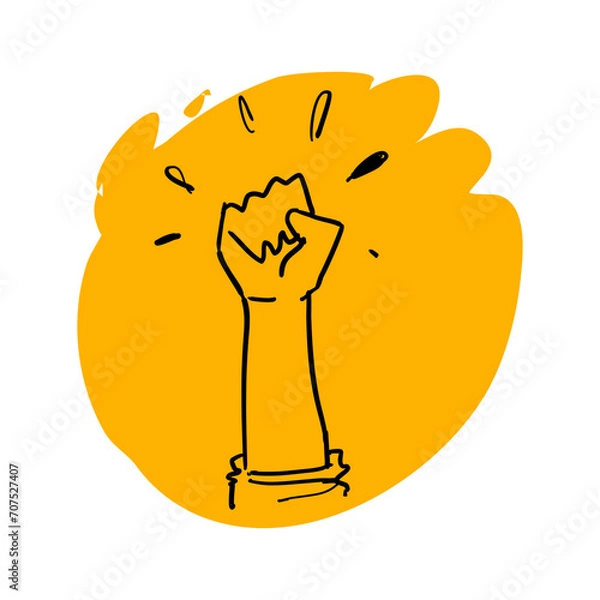 Obraz Hand freedom doodle