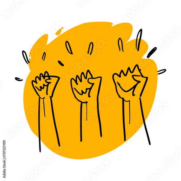 Obraz Hand freedom doodle