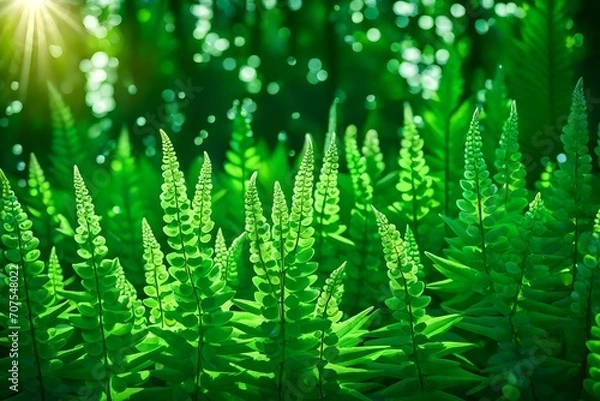Obraz grass with dew drops