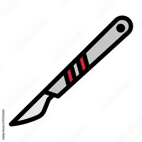 Obraz scalpel line icon