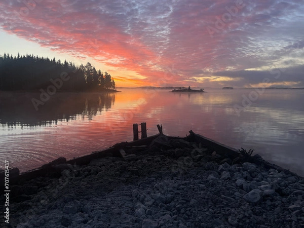 Obraz sunrise and reflections