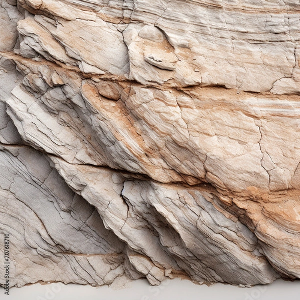Fototapeta rocks stone part  on white background isolate.Generative AI Illustration