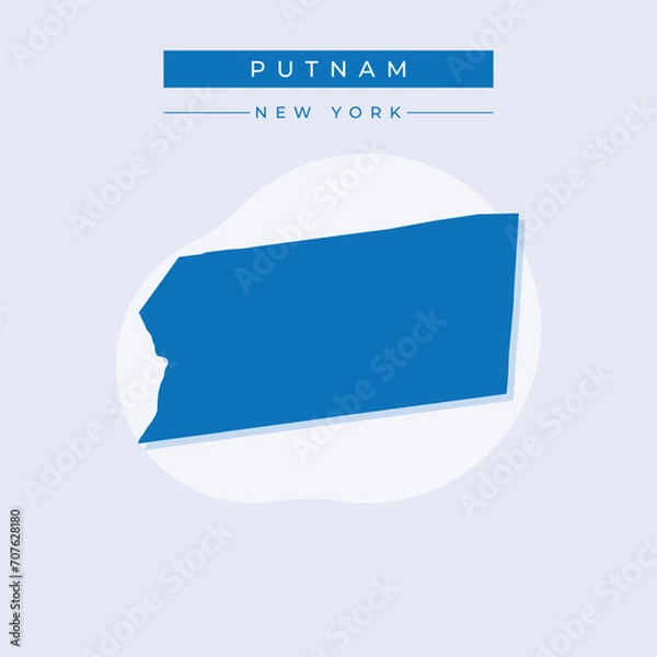 Fototapeta Vector illustration vector of Putnam map New York