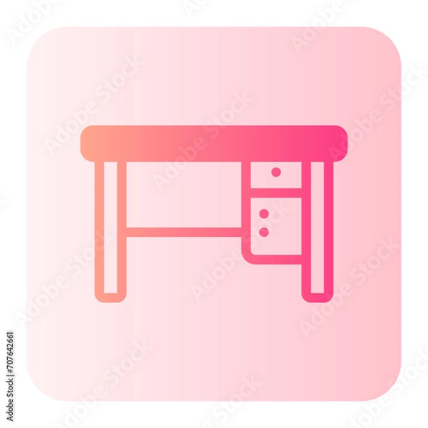 Fototapeta desk gradient icon