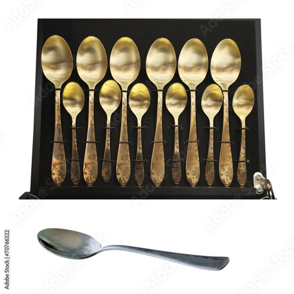 Fototapeta a set of spoons